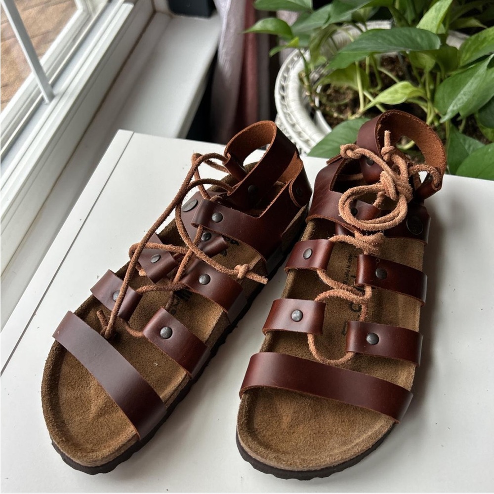 Papillio Brown Leather Sandals